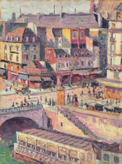 Il Pont Saint-Michel e il Quai des Orfevres, Parigi da Maximilien Luce